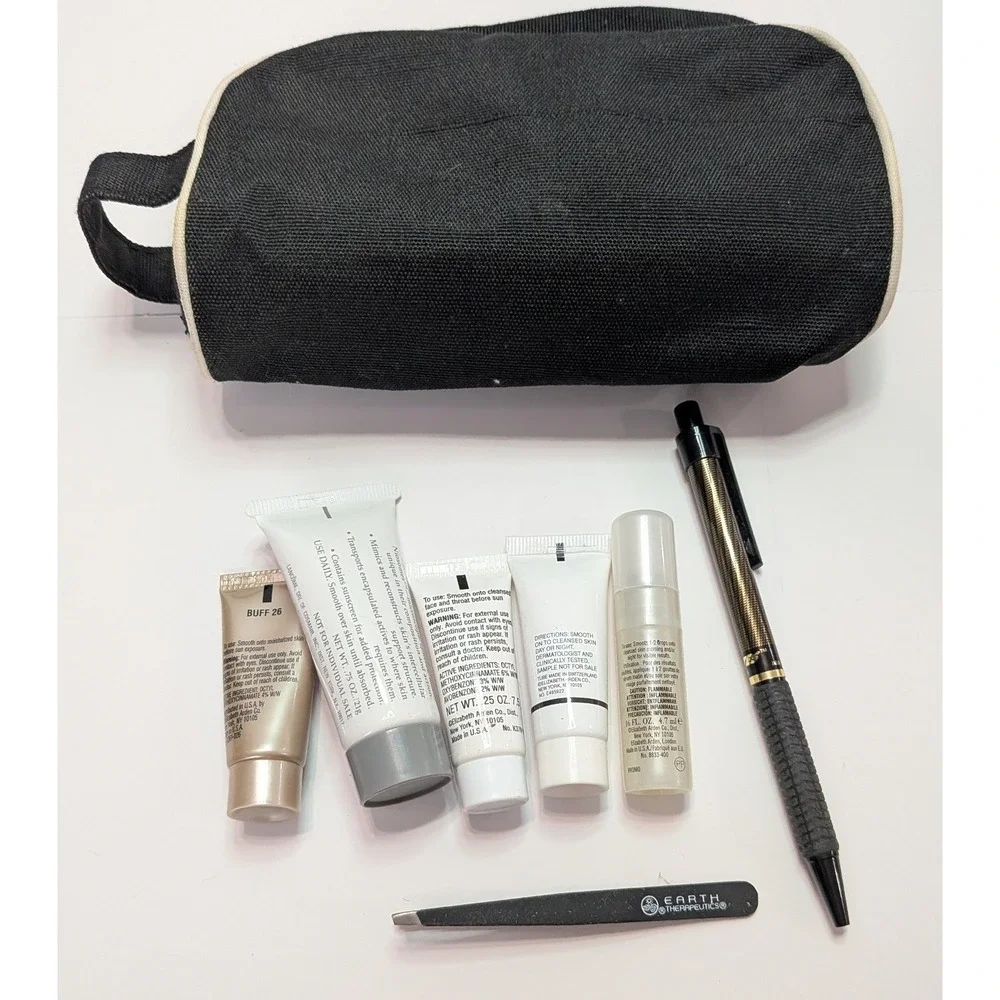 Elizabeth Arden Lancome Beauty Set Womens OS Black Travel Skincare Makeup